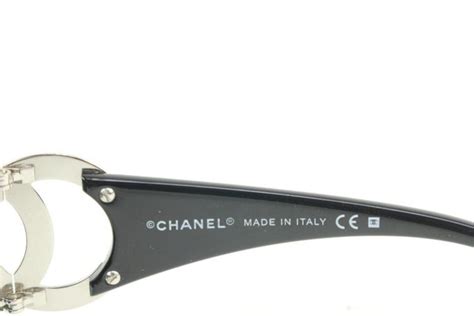 chanel black frame cc logo sunglasses 6014c.501 87